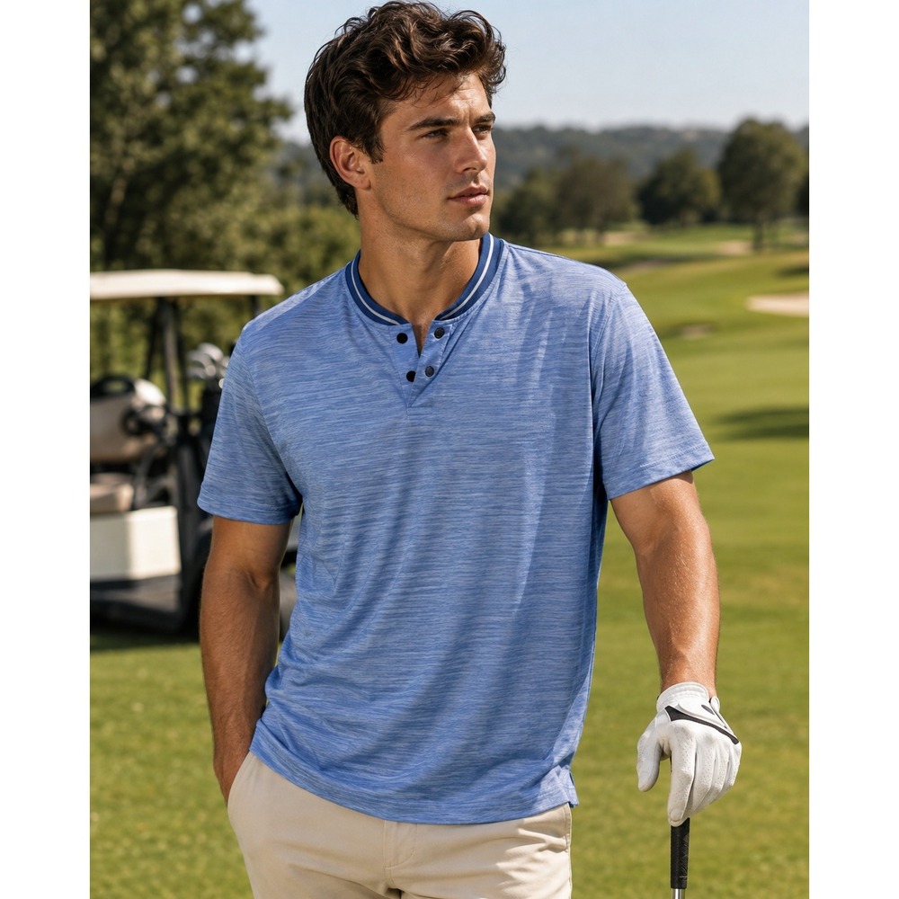 Callaway Polo Shirt Small Opti-Dri Baseball Collar Snap Button Short Sleeve 1514